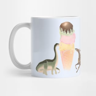 long-necked ice cream social Mug